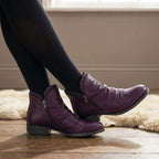 Suzanne | Botines texturizados con tacón bajo