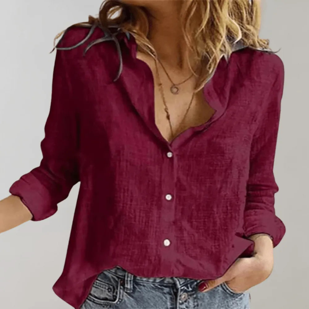 Blusa de corte relajado