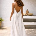Lourdes | Vestido largo de tirantes finos