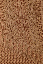 Vestido corto de crochet con cuello halter