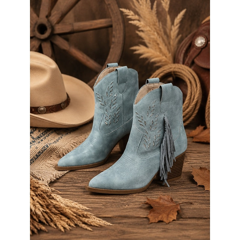 Corinne | Botines western con flecos