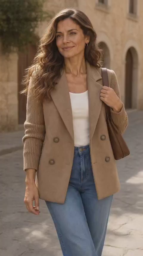 Carla | Blazer con mangas de punto