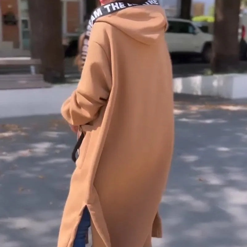 Chaqueta oversize con capucha
