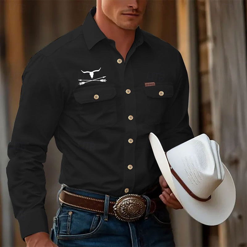 Clayton | Camisa western de manga larga
