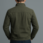 Agustín | Chaqueta casual de algodón lavado para hombre